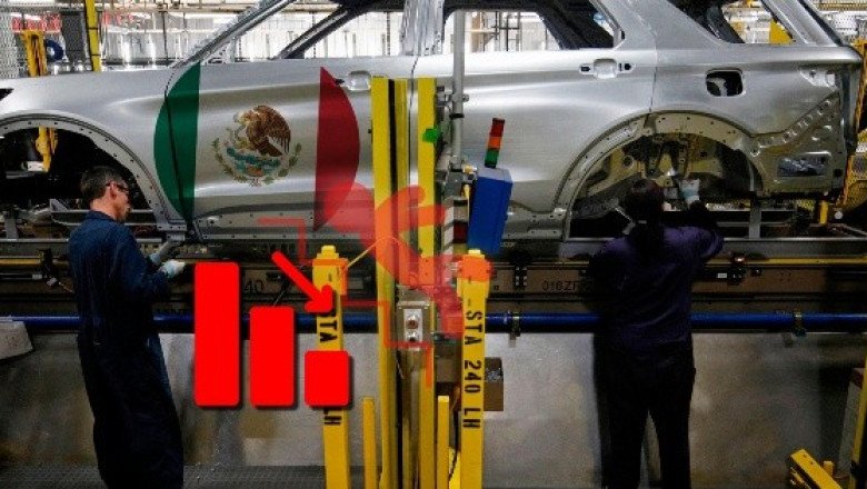 Producción de autos en México cae por aranceles de EU