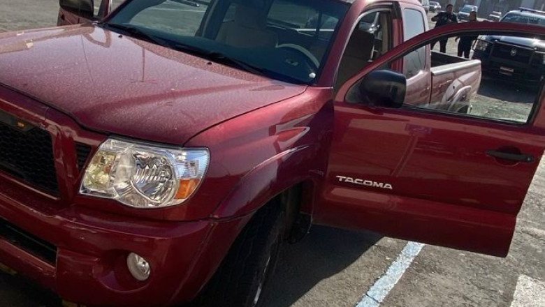 Recupera DSPM un pick up Toyota con reporte de robo en Tijuana