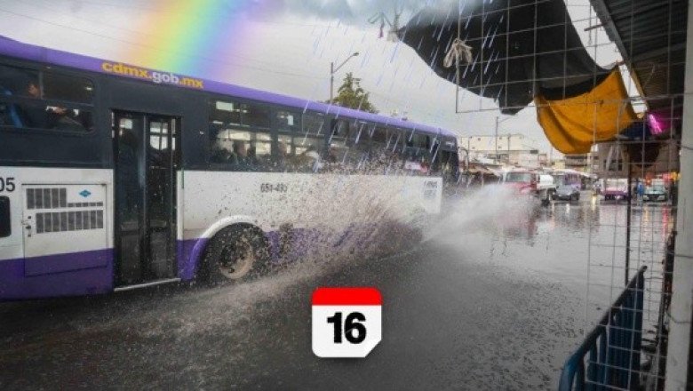 ¿A qué hora lloverá HOY en la CDMX? Esto se espera el lunes 16 de junio