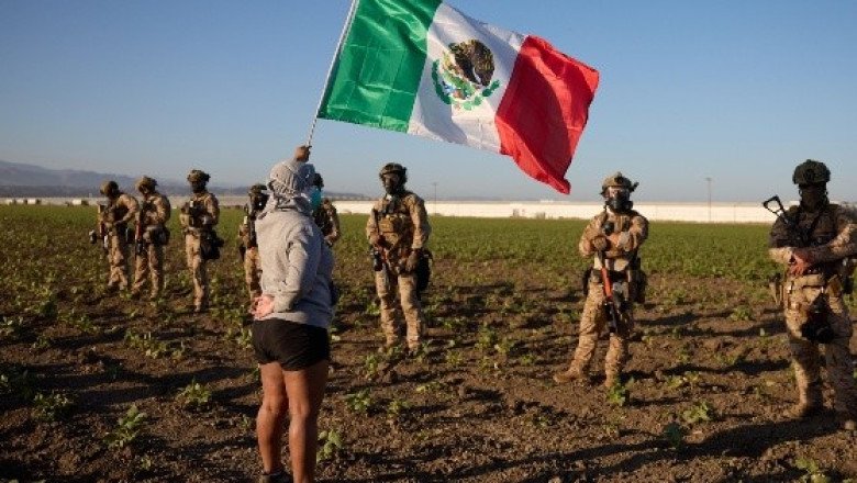 Por redada en campo agrícola, manifestantes chocan con agentes del ICE