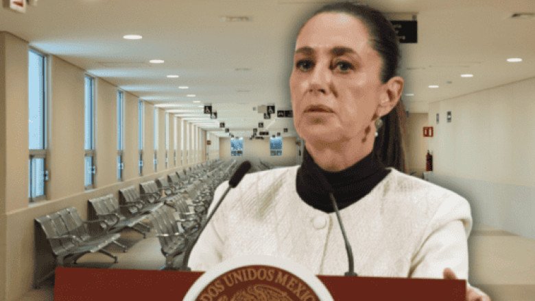 Sheinbaum es recibida con protestas en La Paz