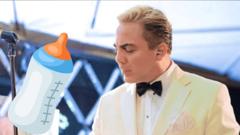 Cristian Castro defiende su hábito de beber leche en biberón, en medio de las criticas