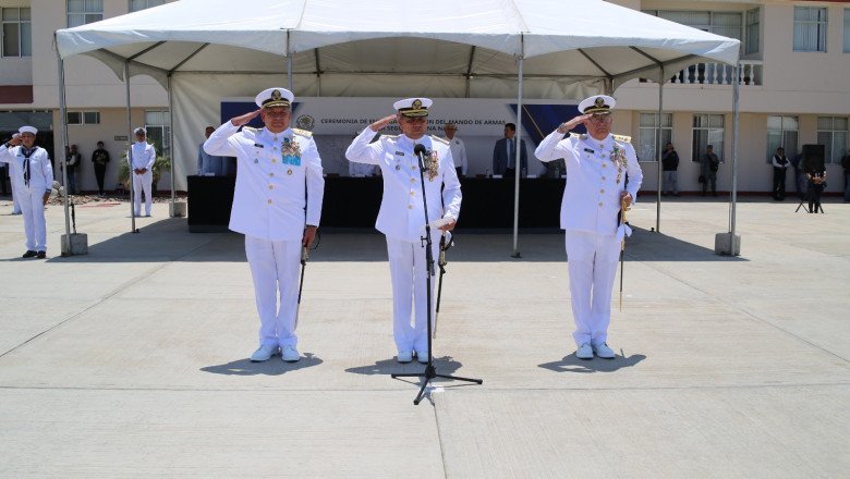La Segunda Zona Naval realiza Ceremonia de Entrega-Recepción del Mando de Armas