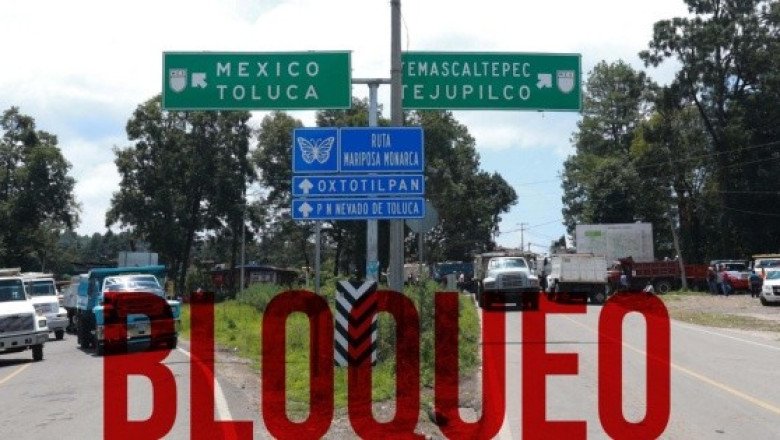 Bloqueos en carreteras de México cumplen cinco horas