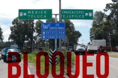 Bloqueos en carreteras de México cumplen cinco horas