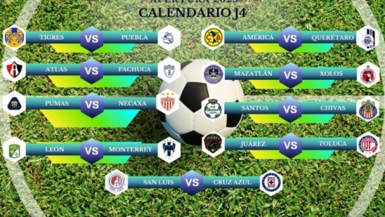 Calendario de partidos de la J4 de la Liga MX