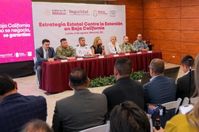 Presenta gobernadora "Estrategia Estatal contra la Extorsión en BC"