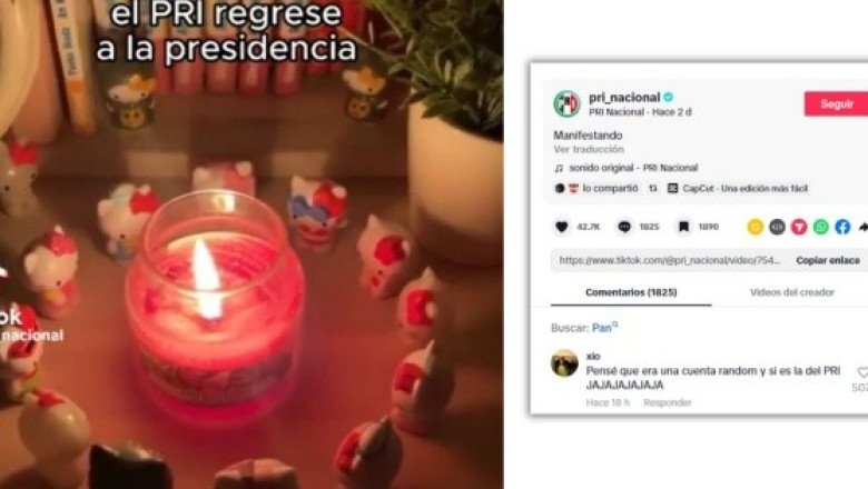 PRI comparte video "ritual" para volver a la presidencia a través de su cuenta de TikTok