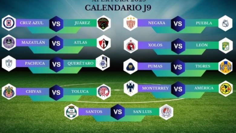 Calendario de partidos de la J9 de la Liga MX