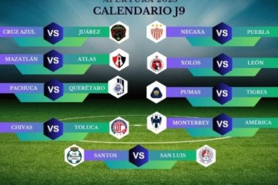 Calendario de partidos de la J9 de la Liga MX