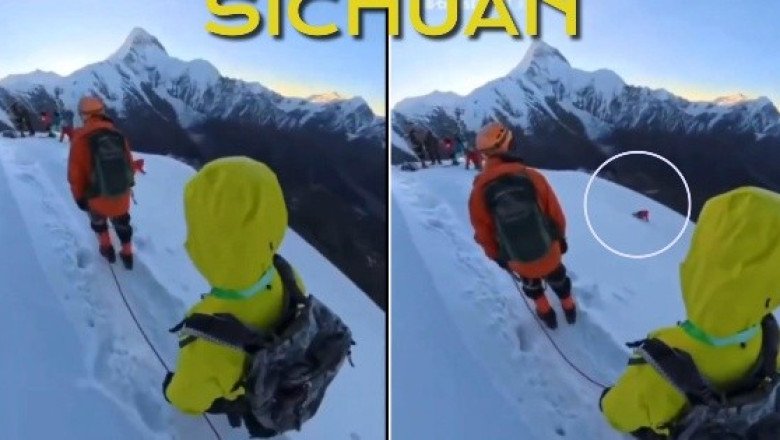 Excursionista chino muere tras intentar tomarse una selfie mientras escalaba | VIDEO
