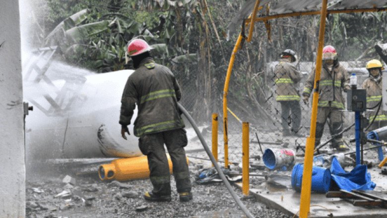 Explosión en estación de gas LP en Tabasco deja al menos dos lesionados