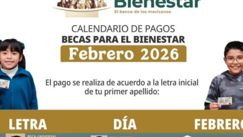 Becas Bienestar: Calendario de pagos de febrero 2026, ¿quiénes cobran este mes?