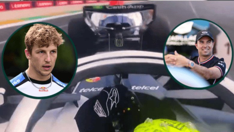 Checo Pérez protagoniza cruce de palabras con Liam Lawson