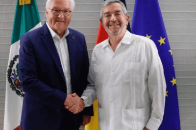 Frank-Walter Steinmeier, presidente de Alemania, llega a México