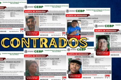 Encuentran con vida a los 7 desaparecidos de Matehuala