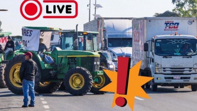 EN VIVO | Bloqueos de transportistas y agricultores | Jalisco y México