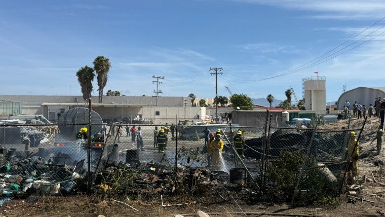 Sofocan  Bomberos incendio de pastizal/maleza en la Marina