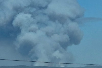 Se mantiene operativo coordinado para combatir incendio forestal Sierra de Juárez