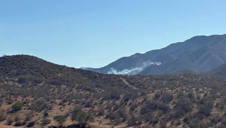 Continúa vigilancia en incendio forestal en San Vicente