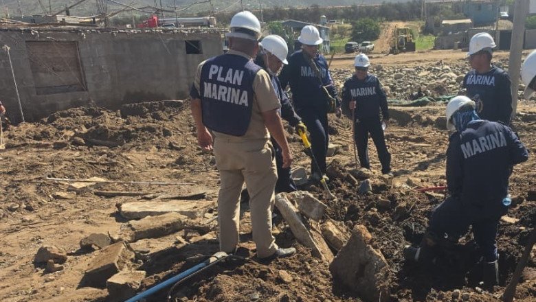 La Segunda Zona Naval continua realizando labores de apoyo en Maneadero,