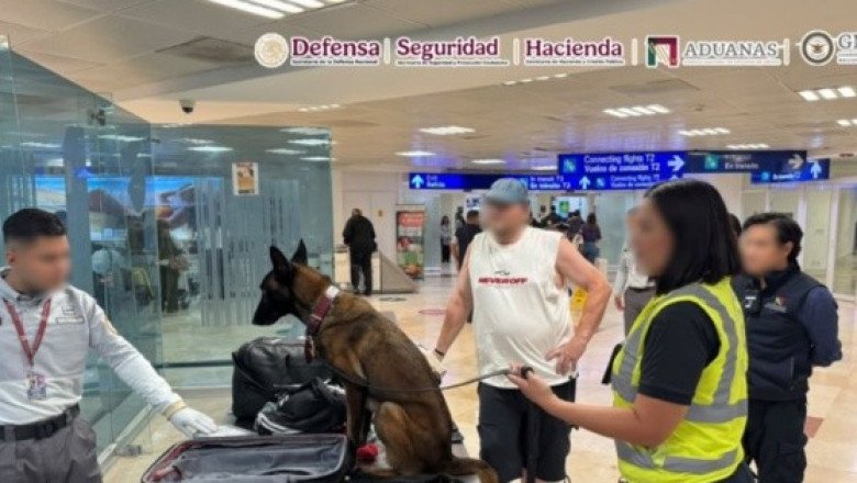 Decomisan 10 kilos de cocaína ocultos en una maleta en el aeropuerto de Cancún