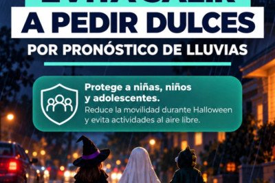 Recomienda la DSPM a evitar festejos de Halloween ante pronóstico de lluvias